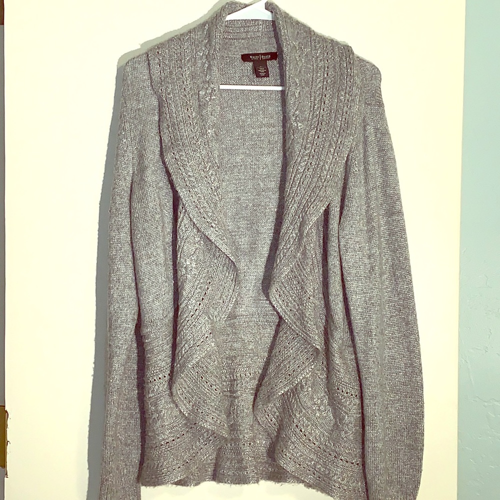 White House Black Market super soft grey cardigan